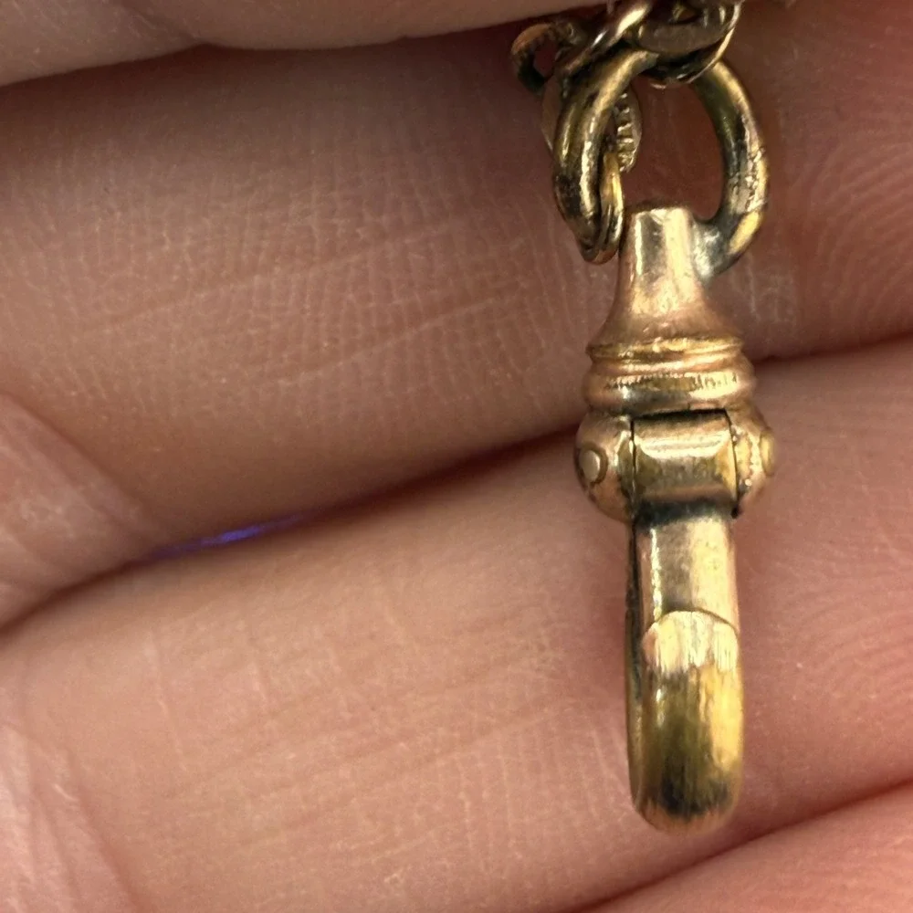 Vintage CAM&CO Gold Filled Watch Chain Slider 48